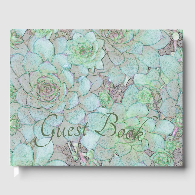 Hens And Chicks  Guest Book (Front)