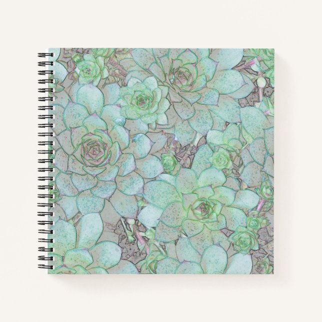 Hens And Chicks Notebook (Front)