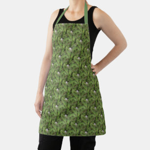 Hens And Chicks Succulents Nature Pattern    Apron