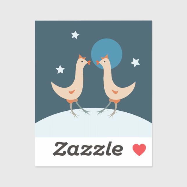 Hens Night Party Funny Chicken Moon (Sheet)