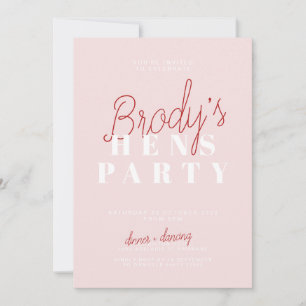 Hens Party Invitation - Brody
