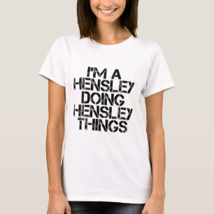 Hensley Funny Surname Family Tree Birthday Reunion T-Shirt