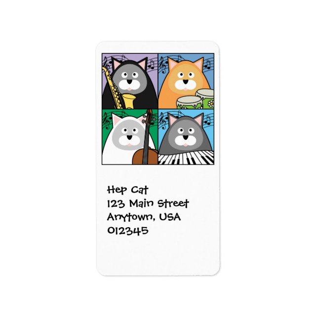 Hep Cat Address Label (Front)