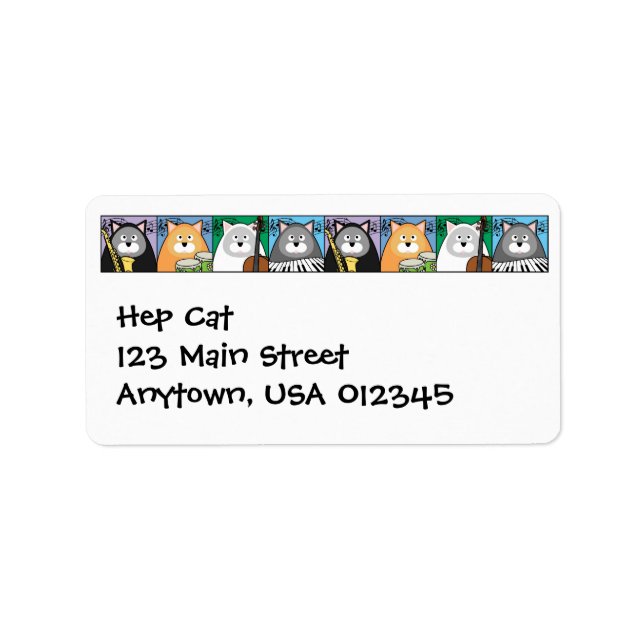 Hep Cat Address Label (Front)