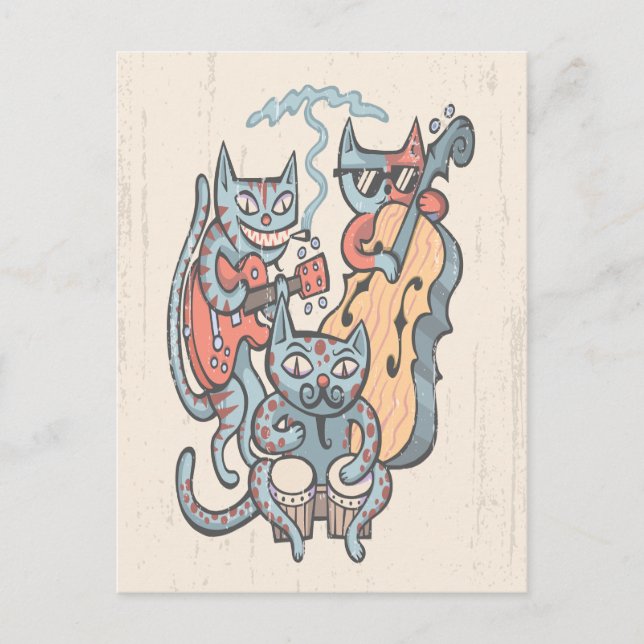 Hep Cat Band Postcard (Front)