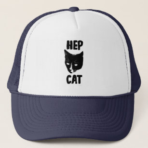 Hep Cat Fun Tuxie Cat Photo Trucker Hat