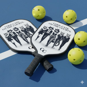 Hep Cat Runway Models Walking the Catwalk Pickleball Paddle