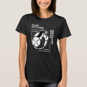 Hepburn Clan Gaelic Motto Swordsman T-Shirt