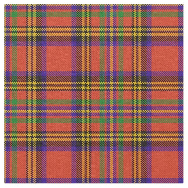 Hepburn Clan Tartan Fabric (Close Up)