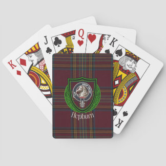 Hepburn Scottish Clan Tartan & Crest Playing Cards