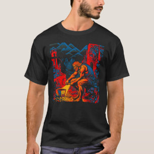 Hephaestus Greek Mythology God of Fire Blacksmith T-Shirt