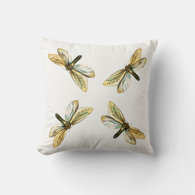 Hepialus humuli female - Ghost Moth or Ghost Swift Cushion (Front)