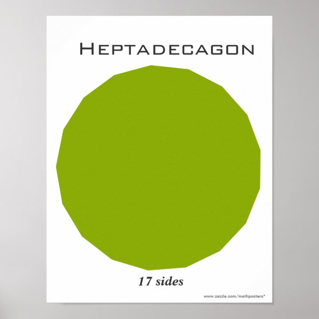 Heptadecagon Poster of Polygon (Front)