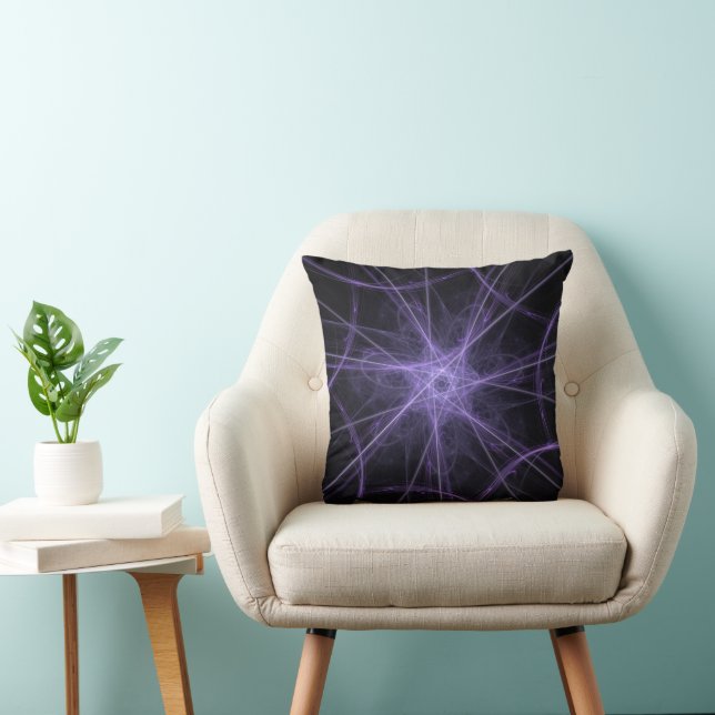 Heptafractal Throw Pillow (Chair)