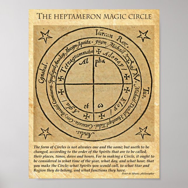 HEPTAMERON MAGICK CIRCLE POSTER (Front)