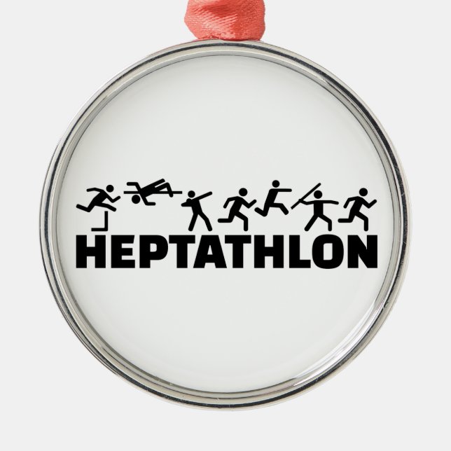 Heptathlon Metal Tree Decoration (Front)