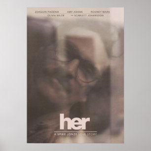 Her  A Spike Jonze Love Story  Poster