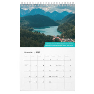 Her Adventures 2022 Travel Calendar