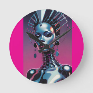 Her Beauty Was Indistinguishable Round Clock