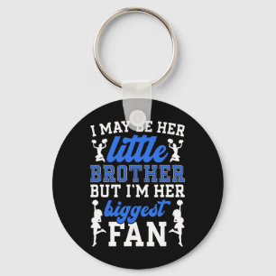 Her Biggest Fan Cheer Brother Of A Cheerleader Bro Key Ring