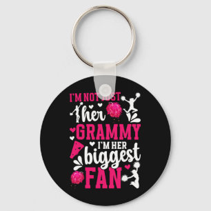 Her Biggest Fan Cheer Grammy Of A Cheerleader Gram Key Ring