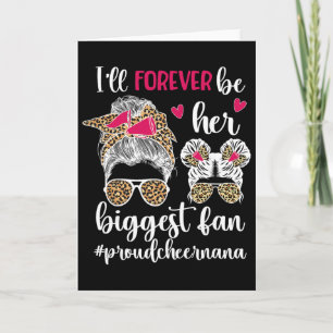 Her Biggest Fan Cheer Nana Grandma Of A Cheerleade Card