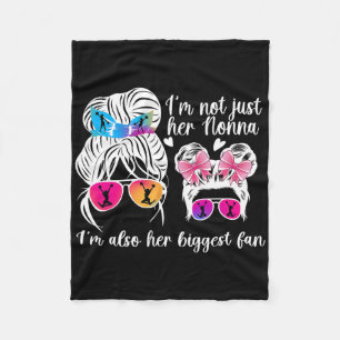 Her Biggest Fan Cheer Nonna Of A Cheerleader Nonna Fleece Blanket