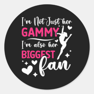 Her Biggest Fan Dance Gammy Of A Dancer Gammy Danc Classic Round Sticker