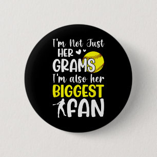 Her Biggest Fan Softll Grams Of A Softll Player _1 6 Cm Round Badge