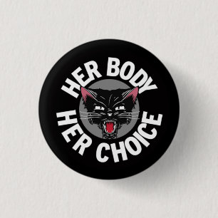 Her Body Her Choice 3 Cm Round Badge