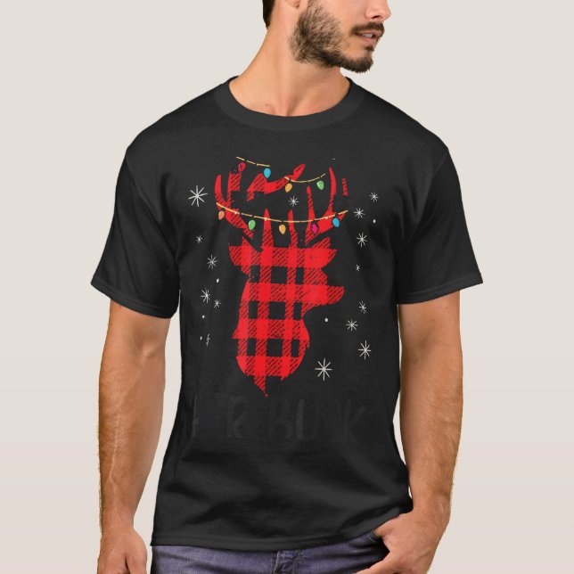 Her Buck Deer Hunting Christmas Husband Gift Coupl T-Shirt (Front)