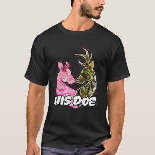 Her Buck His Doe Reindeer Xmas Pyjamas Matching Co T-Shirt