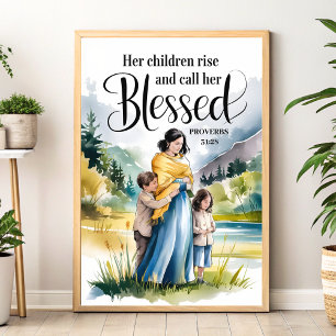 Her Children Rise Christian Women Wall Art