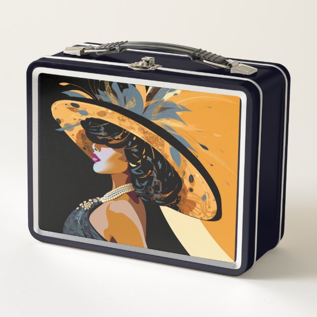 HER CROWN#1 METAL LUNCH BOX (Front)