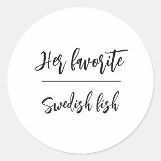Her Favourite Groom Candy Favour Wedding Stickers