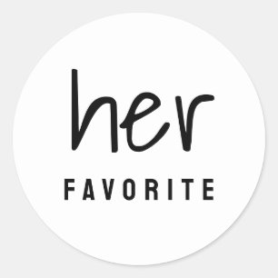 Her favourite Wedding  Heart Sticker