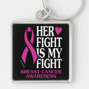 Her Fight...Breast Cancer Key Ring