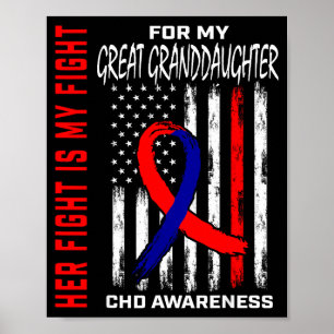 Her Fight Great Granddaughter Chd Awareness Americ Poster