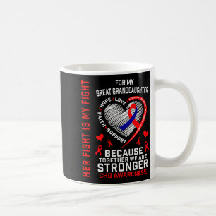 Her Fight Great Granddaughter Chd Awareness Heart Coffee Mug