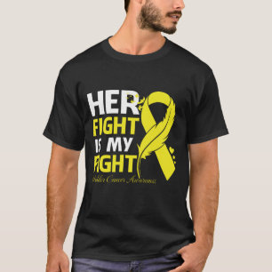 Her Fight Is My Fight BLADDER CANCER AWARENESS Fea T-Shirt