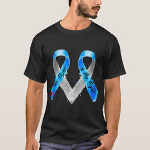 Her Fight Is My Fight Blue Ribbon Type 1 Diabetes  T-Shirt