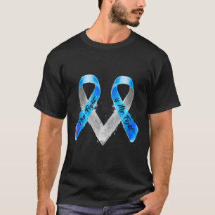 Her Fight Is My Fight Blue Ribbon Type 1 Diabetes T-Shirt