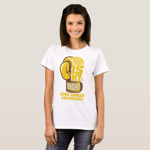 Her Fight is My Fight Boxing Glove Bone Cancer T-Shirt