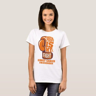 Her Fight is My Fight Boxing Glove Kidney Cancer T-Shirt