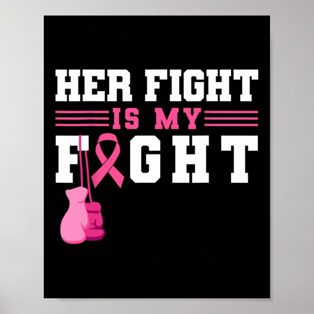 Her Fight Is My Fight Boxing Gloves  Poster (Front)