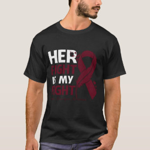 Her Fight Is My Fight BRAIN ANEURYSM AWARENESS Fea T-Shirt