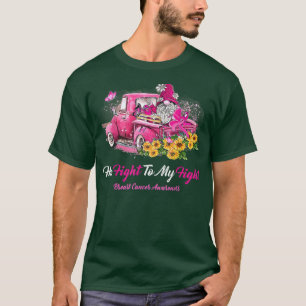 Her Fight Is My Fight Breast Cancer Awareness Gnom T-Shirt