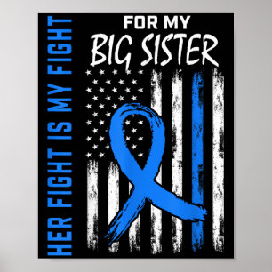 Her Fight Is My Fight Diabetes Awareness Shirt Big Poster
