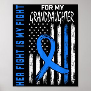 Her Fight Is My Fight Diabetes Awareness Shirt Gra Poster