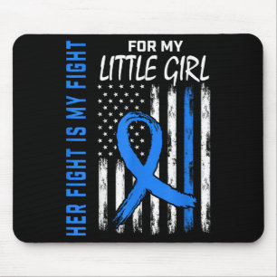 Her Fight Is My Fight Diabetes Awareness Shirt Lit Mouse Pad